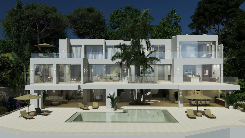 Eindrucksvolle exklusive Villa am Meer, in 1 Linie